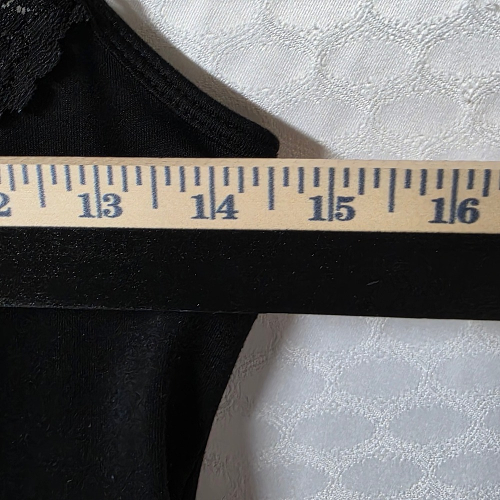 White House Black Market Lace Trim Camisoles Lot of 2 Black Grey Medium - Picture 5 of 10